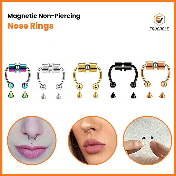 Magnetic Non-Piercing Fake Nose Rings