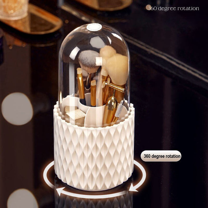 Rotating Makeup Brush Storage